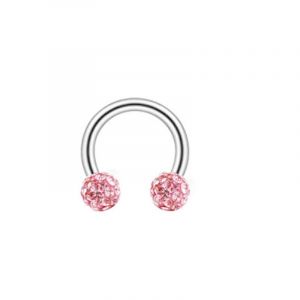 3pcs Clous D'oreilles En Os, Boucles D'oreilles Entièrement En Diamant, Bague En Fer À Cheval, Clous En Diamant, Clous À Lèvres, Tige De Type S 16g14g-Ongle À Lèvres Bleu Lac 1,2*10*4 - Neuf