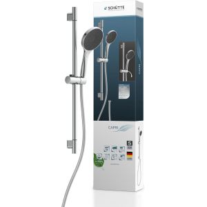 64996 Capri Barre de douche et douchette à main avec pommeau de douche réglable sur 3 positions, kit de douche avec colonne de douche, pommeau de douche avec tuyau et support, panneau de - Neuf