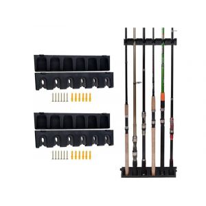 Support Vertical Pour Cannes &Agrave; P&ecirc;che - Support Mural Pour 6 Cannes - Neuf