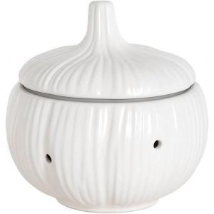 Mevronisshop-Bo&icirc;te &Agrave; Ail En C&eacute;ramique Ventil&eacute;e Avec Couvercle - Pot &Agrave; Ail, Oignons Et &Eacute;chalotes - R&eacute;cipient De Conservation Cuisine D&eacute;coratif, Respirant Et Facile &Agrave; Nettoyer - Neuf