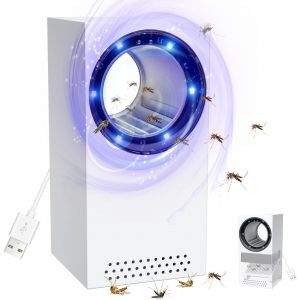 Lampe Anti Moustiques,Piège à Insectes électrique USB avec Lampe UV,180°Lumière Tueuse de Moustiques Zapper pour Cuisine Chambre d'enfants Intérieure et L'extérieur.[X96] - Neuf