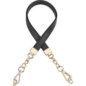 Sac à main de la Chaîne d'Poignées 58cm Noir Bracelet de Rechange en Cuir Sangles de Remplacement de la Chaîne de Bracelet pour les Femmes Sac à main Sacs à main - Neuf