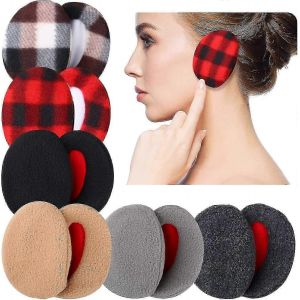 6 Paires Cache-Oreilles Sans Bande Polaire Cache-Oreilles D'hiver Couvre-Oreilles Unisexe,6 Couleurs - Neuf