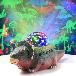Jouet Veilleuse Dinosaure, Lampe Dinosaure Peut Ramper, Veilleuse Dinosaure Etoile Projection Avec 12 Types De Bruit Blanc, Veilleuse Enfant Projecteur Pour 2-10 Ans Garçons Et Filles Cadeau Noel - Neuf