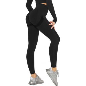 Jexnovashop-Push Up Legging Sport Femme Anti Cellulite Pantalon Compression Yoga Pants Butt Lift Legging Taille Haute Fitness Gym Jogging Running Course Exercice - Neuf