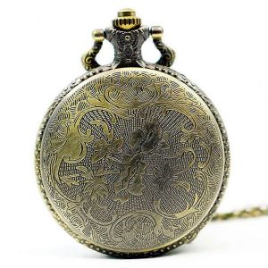 Bronze En Relief Style Chinois Nostalgique Rétro Montre De Poche - Neuf
