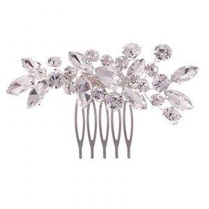 Peigne &iquest;&iquest; Cheveux Tendance Orn&iquest;&iquest; De Strass, Accessoire De Cheveux Argent&iquest;&iquest; Polyvalent Pour Les Mariages, Les F&iquest;&ordm;tes Et Le Quotidien. - Neuf