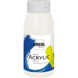 17033 - Solo Goya Triton Peinture Acrylique Blanc (Mischwei?) Flacon De 750 Ml S&iquest;&iquest;Chage Rapide Avec Un Aspect Mat Qualit&iquest;&iquest; &iquest;&iquest;Tude Peinture &iquest;&iquest; Base D&iexcl;&macr;Eau Polyvalente, Opaque Et &iquest;&iquest;Conomique - Neuf