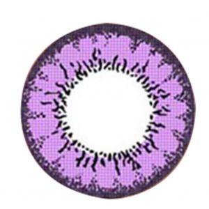 Lentilles De Contact Professionnelles De Couleur 14 Mm, Lentilles De Contact A 0 Degre, Accessoire Cosmetique Pour Les Yeux, 1 Paire, Violet - Neuf