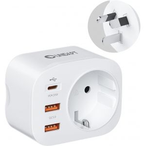 Adaptateur de Prise Fran&ccedil;aise en Prise AU/Australienne/Chinoise, avec 2 Ports USB et 1 Port USB-C adapt&eacute; &agrave; Australie Chine Nouvelle-Z&eacute;lande Adaptateur &eacute;lectrique M&acirc;le AU Femelle France, Type I - Neuf