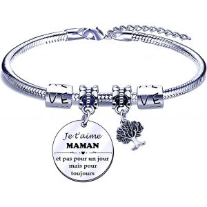 Eryi-Fete Des Meres Cadeau Fete Des Meres Cadeau Maman Fille Bracelet Maman Fille Cadeau Anniversaire Maman Fille Cadeau Maman Fille Original Cadeau Pour Maman Fille Cadeau Maman Pas Cher - Neuf