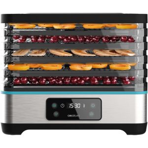 lbgwp60-Dshydrateur D'Aliments Vitadry Pro. 300 W, Déshydrateur De Fruits Avec 5 Plateaux Réglables En Hauteur, Écran Digital, Minuterie De 30 Min À 48 Heures, Température De 35°C À 70°C, Inox. - Neuf