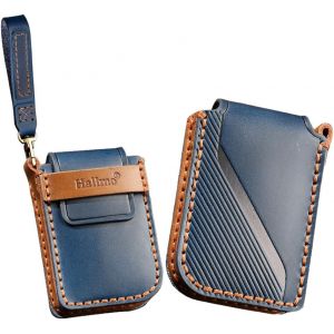 &Eacute;tui de Protection cl&eacute; de Voiture en Cuir Lynk&CO 01 02 03 05 06 09-Bleu - Neuf