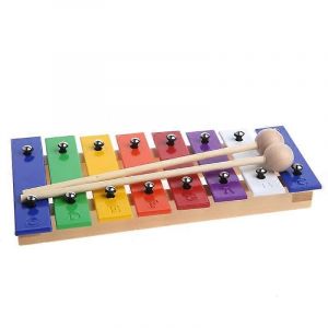 Xylophone De 8 Notes Xylophone En Bois Avec 2 Maillets Jouet De Musique &Eacute;ducatif Pour Les B&eacute;b&eacute;s Cadeau D'anniversaire De Percussion Pr&eacute;scolaire - Neuf