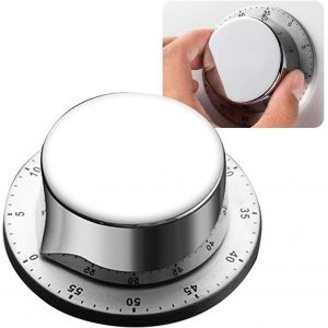 Minuteur De Cuisine Mécanique Magnétique, Compte À Rebours, Rappel Mécanique En Acier Inoxydable, Pour L'enseignement De La Cuisine, Les Devoirs, Les Réunions, Les Jeux Et Le Fitness. - Neuf