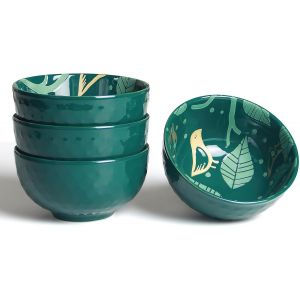 Bol &Agrave; C&eacute;r&eacute;ales En C&eacute;ramique 350 Ml &iquest; L&eacute;ger Et &Eacute;l&eacute;gant Vert - Neuf