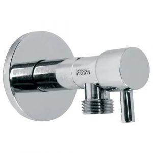 Robinet - Z1238C - Design en c&eacute;ramique - Laiton chrom&eacute; - Installation murale - Neuf