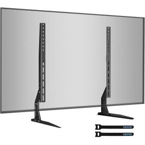 Ulteronixshop-Support TV sur Pied pour T&eacute;l&eacute;viseurs 22-65 Pouces, Pied TV Universel avec Hauteur Ajustable, Capacit&eacute; de Charge 50kg, Design Stable et Durable, Max. VESA 800x400mm - Neuf