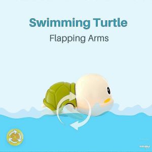 Jouets De Bain Pour Tout-Petits, 3 Jouets De Bain, Tortues Et 1 Filet De Pêche, Jouets Flottants Pour Baignoire Ou Piscine Contre Le Vent Pour Tout-Petits, Garçons Ou Filles De 2 Ans Et Plus - Neuf