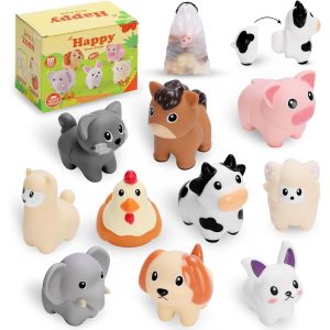 JGD-Jouets Montessori Enfants 1 2 3 Ans Jeux Montessori, Jouets de Tri d'animaux de la Ferme, Empilage Jouets d'apprentissage Assortis, Jouets d'activité et de Développement, Cadeau Enfant Filles - Neuf