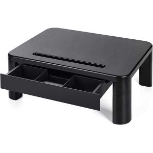 NouvelHorizonstore-Support de Moniteur avec 3 hauteurs r&iquest;&iquest;glables Rehausseur Ecran Poids max 20KG pour moniteur de PC ordinateur portable imprimante bureau de moniteur avec organiseur de rangement -Pl - Neuf