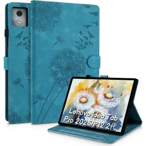 Coque Lenovo Tab Pro 12.7 Pouces 2025 Pissenlit Housse En Tablette Cuir Tpu Cover Case Étui Housse De Protection Pour Lenovo Idea Tab Pro 2025 Bleu - Neuf