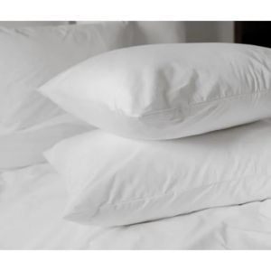 Oreiller - Mortreux - Lot De 2 - 45 X 70 Cm - 900g/M&sup2; - Coton Percale - Ferme - Neuf