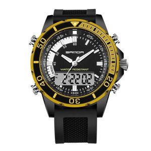 Montre De Sport &Agrave; Double Affichage Led Pour Homme Avec Bracelet En Silicone Pour La Natation Et La Plong&eacute;e - Neuf