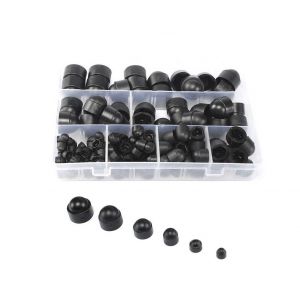 145 capuchons pour &eacute;crous hexagonaux en plastique M4-M12 avec bo&icirc;te de rangement - Neuf