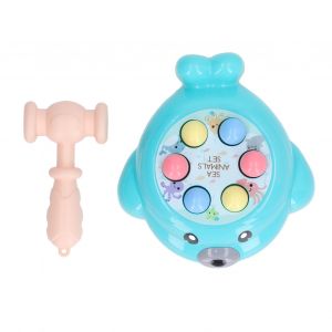Jouet Educatif Pour Bebe, Marteau De Securite Colore En Forme De Sceau, Pour L'apprentissage Precoce, Bleu - Neuf