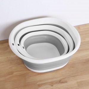 Bac À Vaisselle Pliable Polyvalent De 5,6 L - Lavabo Portable Et Peu Encombrant Pour La Cuisine, Le Camping Et Les Activités De Plein Air - Neuf