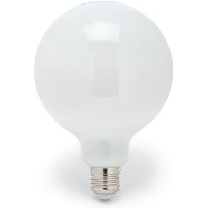 Ampoule Led &Agrave; Filament Opale, Globe G125, 22 W/3650 Lm, Culot E27, 3 000 K, Blanc - Neuf
