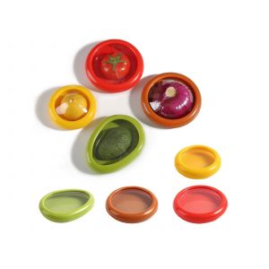 Lot De 8 Bo&icirc;tes De Conservation R&eacute;utilisables Pour Fruits Et L&eacute;gumes Au R&eacute;frig&eacute;rateur - Neuf