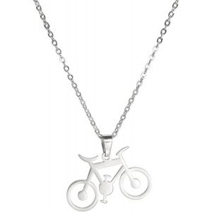 Collier Ras Du Cou Avec Pendentif Pour Vélo - Pour Les Amateurs De Cyclisme, Les Femmes, Les Filles, Les Adolescentes - Neuf