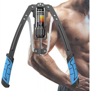 Réglable Exerciseur À Puissance Hydraulique 10-200kg Musculation Avant Bras Barre Twister D'exercice Travailler Les Muscles Des Bras, Des Épaules, De La Poitrine Et Du Dos, Noir[Ela710466] - Neuf