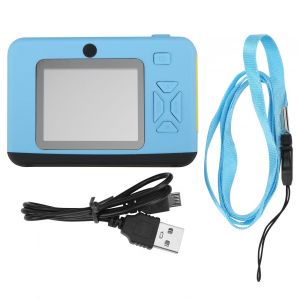Appareil photo numerique HD 20 MP pour enfants, ecran IPS 2 pouces, enregistrement video anti-chute (bleu) - Neuf