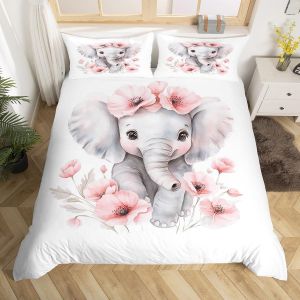 Simple (Sans Couette)-Bleu Gris-Housse De Couette Double Pour Enfants, Motif Capybara, Dessert, Gâteau Aux Fraises, Housse De Couette Étoilée, Motif Donut, Mignon, Amoureux Des Animaux, Rose - Neuf