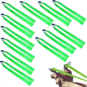 ChenQuanSarl-(12 Pièces - Caoutchouc Élastique Pour Lance-Pierre Professionnel De Chasse Et De Tir - Ressort - Caoutchouc Élastique Plat 0,8 Mm Puissant - Lance-Pierre Enfant - Slingshot - Neuf