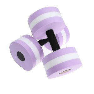 Lot De 2 Halt&egrave;res Aqua Fitness &iquest; Mousse Eva L&eacute;g&egrave;re Pour L'aquagym, La Musculation Et Les S&eacute;ances D'entra&icirc;nement En Piscine &iquest; Violet - Neuf