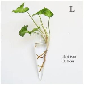 Vase À Fleurs En Verre D'Art Créatif,1 Pièce,Décoration Suspendue,Porte-Plante,Style Nordique Moderne,Vase Transparent,Ornements De Jardin Pour La Maison.13. - Neuf