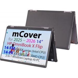 acdsgd-Coque rigide uniquement compatible avec les ordinateurs portables Windows HP OmniBook X Flip 14-FMxxxx 14-FKxxxx 2 en 1 (avec charni&egrave;re &agrave; 360&deg;) 2025+ 14" (ne convient pas aux autres mod&egrave;les HP - Neuf