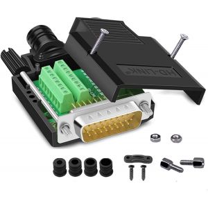Db26 Adaptateur S&eacute;rie Sans Soudure, Rs232 D-Sub 26 Broches, Connecteur M&acirc;le 26 Broches Avec Accessoires De Bo&icirc;tier - Neuf