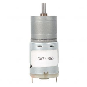 Mini moteur a engrenages CC a balais de carbone haute torsion 6 V/12 V pour rideaux electriques robotises 6 V-1250 tr/min - Neuf