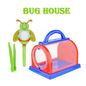 Jeu de capture d'insectes &iquest; Kit de 4 pi&egrave;ces avec moustiquaire, loupe, pinces et bo&icirc;te d'observation pour d&eacute;couvrir la nature en d&eacute;tail - Neuf