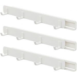 Porte-manteaux robuste 3 pi&egrave;ces - Porte-v&ecirc;tements extensible - Rail d'extension complet - Neuf