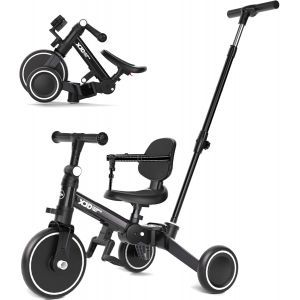 Subzonal-5 En 1 V&eacute;lo Draisienne Tricycle Pour Enfants De 1-3 Ans Premier V&eacute;lo D'entra&icirc;nement D'&eacute;quilibre V&eacute;hicule Avec P&eacute;dale Cadeau Pour Filles Gar&ccedil;ons L&eacute;ger - Neuf