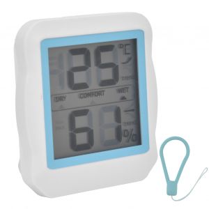 HJLIAN Mini thermometre hygrometre electrique a affichage numerique, indicateur de temperature et d'humidite magnetique pour la maison - Neuf