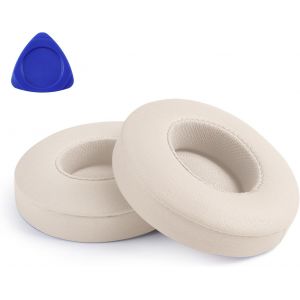 KAL-Paire De Coussinets Compatible Avec Casque Beats Solo 2 Solo 3 Wireless Bluetooth, Cuir De Protéine Et Mousse À Mémoire (Solo-Gold) - Neuf