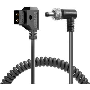 Angle Droit de Verrouillage DC à D-Tap Enroulé Câble d'alimentation pour Atomos Moniteur appareils vidéo PIX-E7 PIX-E5 7 Écran Tactile Hollyland Mars 400s - Neuf