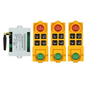 Télécommande Sans Fil Dc12V 24V 36V 4Ch,Interrupteur De Lumière Led,Sortie Relais Radio Rf,Transmetteur Étanche Et Récepteur 433Mhz.1Receiver 3Remote. - Neuf